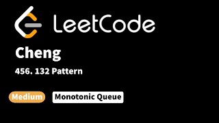 YouTube video 'LeetCode 456. 132 Pattern'