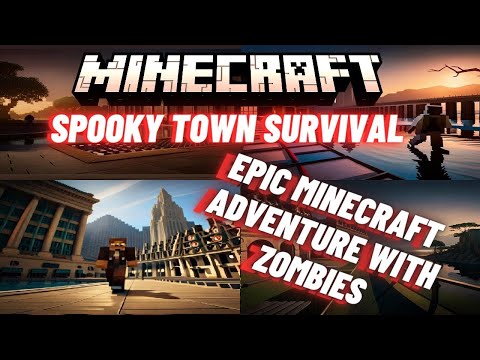 Minecraft Spooky Town Survival | Epic Adventure with Zombies