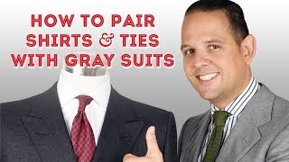 Download lagu How To Pair Shirts & Ties With Gray Suits - Guide to Wearing Grey mp3