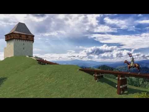 Vitány vára a 13/14. század fordulóján - rekonstrukciós elképzelés