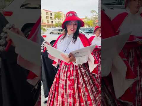 The Lola Bard Carolers Strolling in Coast Village, Santa Barbara