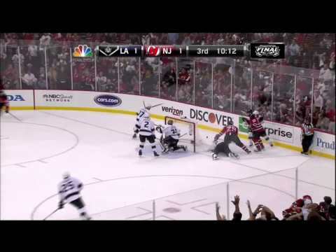 Mark Fayne miss in 3rd. LA Kings vs New Jersey Devils Stanley Cup Game 1 5/30/12 NHL Hockey