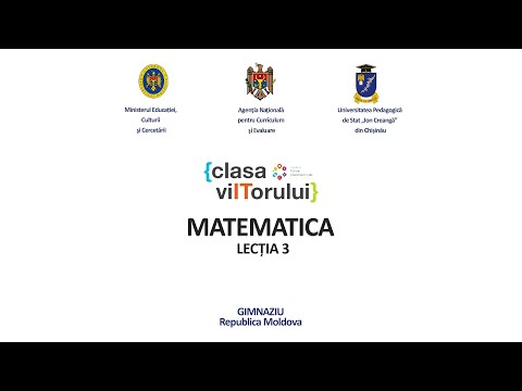 Matematica, Clasa 9, Lecția 3