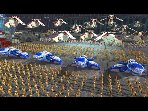 Full-Scale Clone Army SHIP BOARDING Invasion! - Men of War: Star Wars Mod