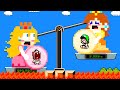 Super Mario Bros PEACH Pregnant Vs DAISY Pregnant Who Is The Heaviest Game Animation