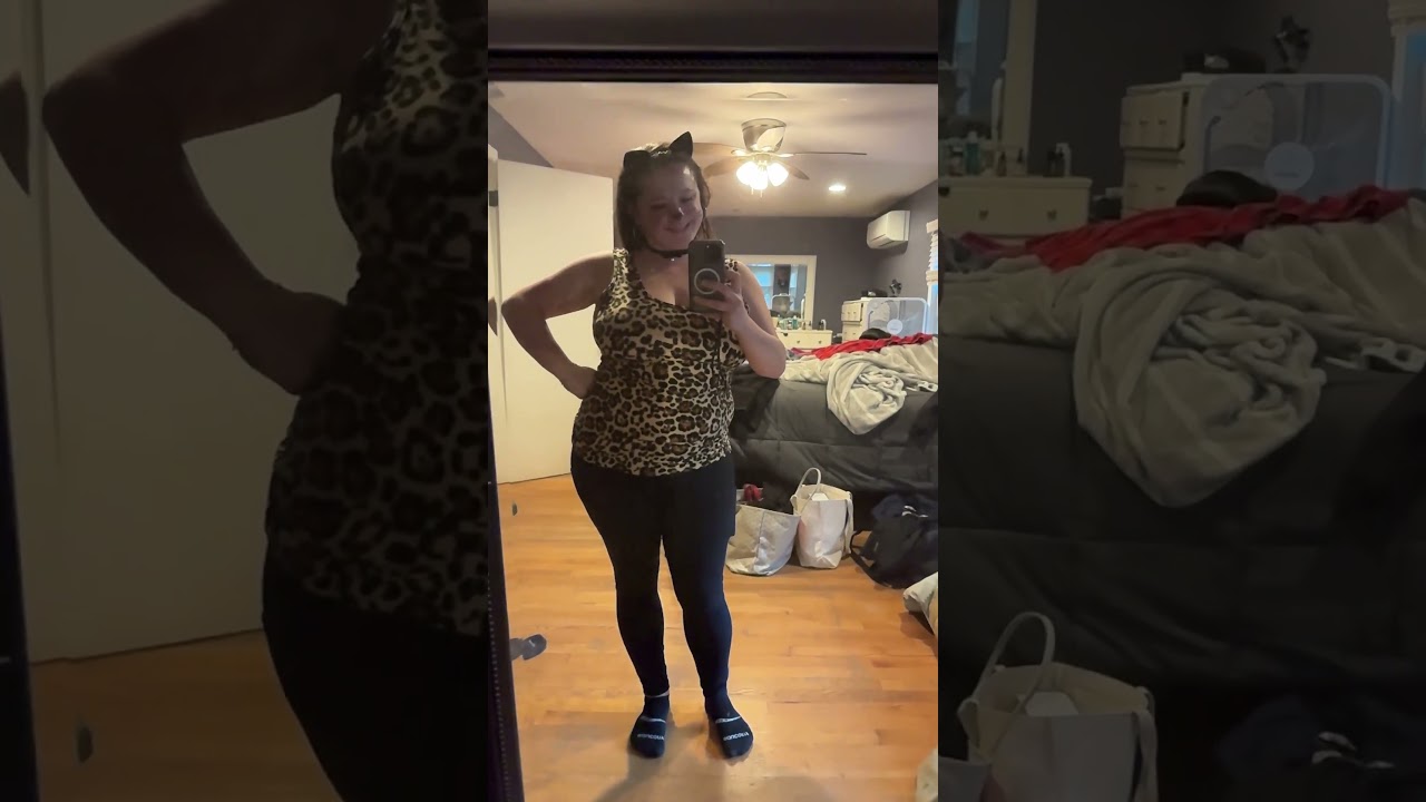 Amazon Cat Ears & Tail Set Try-On 🎃 | Simple Halloween Costume Idea for Women