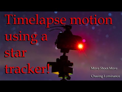 Using a Star tracker as a time lapse rotator