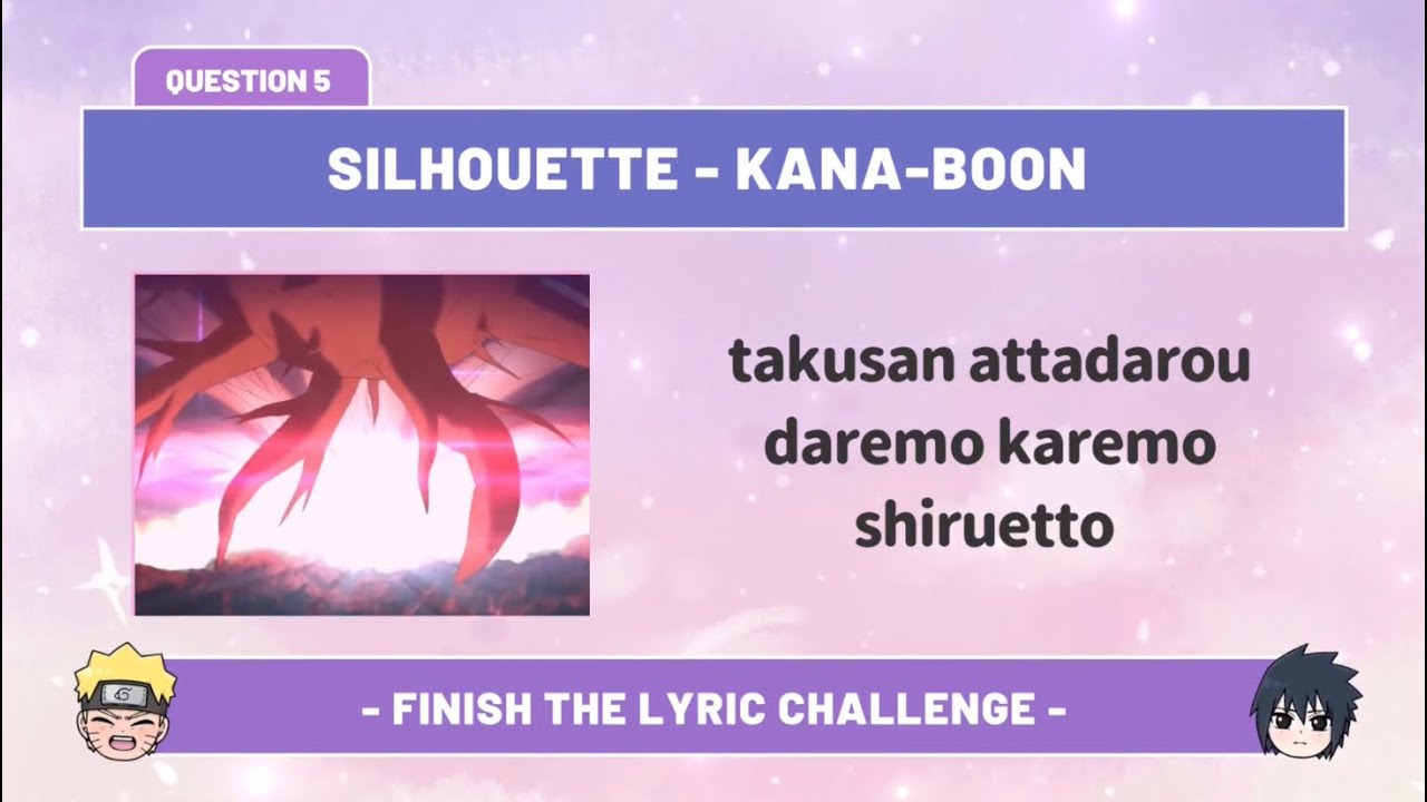 Naruto Shippuden Opening Quiz | Finish The Lyric Challenge | Anime Quiz