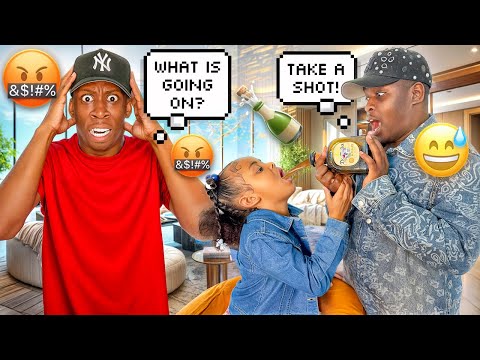 GIVING MY BOYFRIENDS DAUGHTER SH0TS TO SEE HOW HE REACT!!!