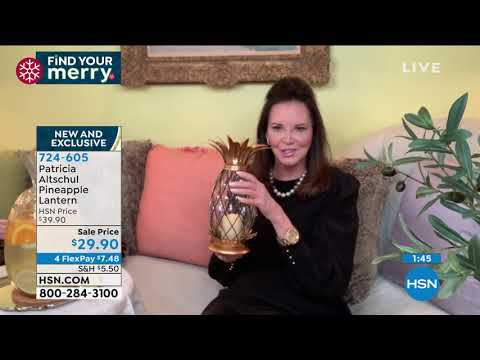 Patricia Altschul Ananas-Laterne mit LED-Kerze