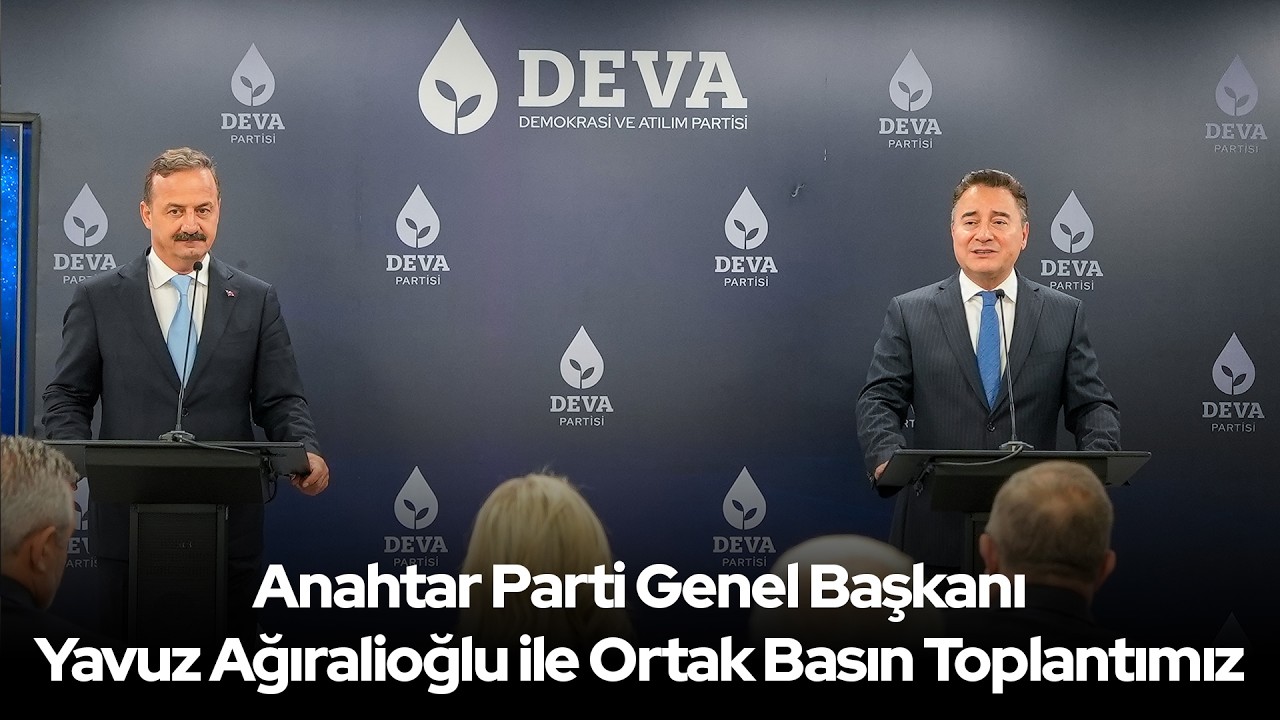 Anahtar Parti Genel Başkanı Yavuz Ağıralioğlu ile Ortak Basın Toplantımız