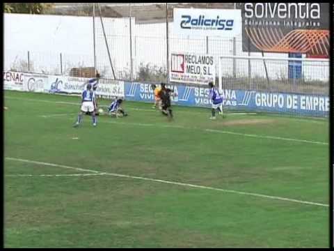 C. D. Díter Zafra 1 - 4 Arroyo C. P., primer tiempo
