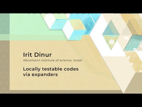 Irit Dinur "Locally testable codes with constant rate, distance, and locality" | Big Seminar