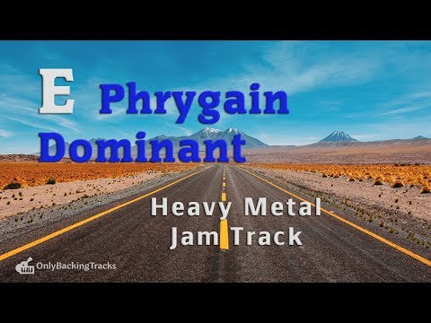 E Phrygian Dominant Metal Backing track 122 Bpm