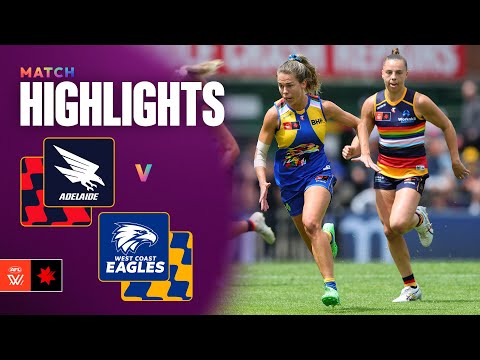 Adelaide Crows v West Coast Eagles Highlights | Round 9, 2025 | AFLW