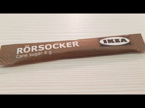 IKEA Rörsocker Cane Sugar 4g Opening 2019