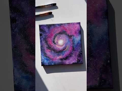 Galaxy Painting 🌌 #art #galaxypainting #acrylic