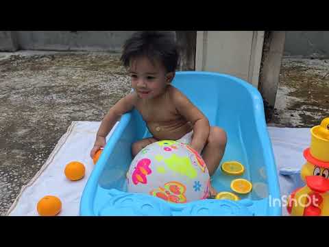 Sushruta's Pre Birthday Oranzyee Bath ||  Baby Fruit Bath || #sushruta #prebirthdayshoot 🧿🧡🍋