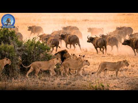 Ataques de Leões na Savana: As Batalhas Mais Brutais entre Predadores e Presas #animaisselvagens