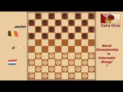 Henk Laros - Joseph Demesmaecker. World Championship in International Draughts- 1948.