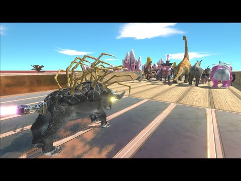 Escape from ALIEN GORGON - Animal Revolt Battle Simulator ARBS