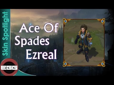 Ace of Spades Ezreal Skiyn Spotlight - League of Legends Skin Review [HD]