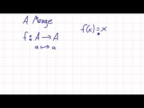 Mathematik für Informatik Studenten 35 - Mengenlehre : Identische Abbildung