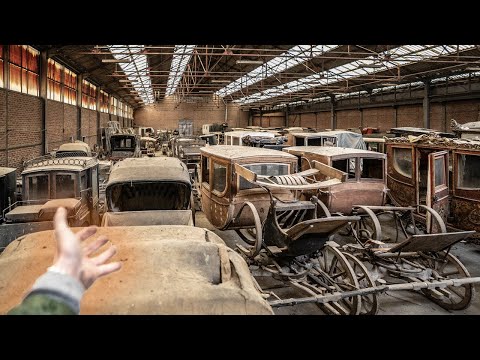 , title : 'FOUND an Abandoned Warehouse Hangar FULL OF Valuable Antique Carriages!'