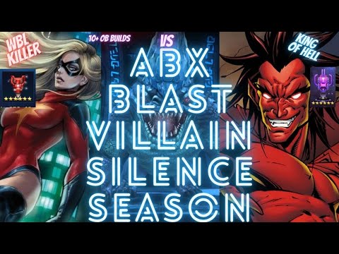 ABX BLAST VILLAIN SILENCE SEASON - MEPHISTO'S RAGE VS WBL KILLER MOONSTONE | Marvel Future Fight