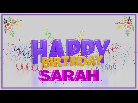 Happy Birthday SARAH