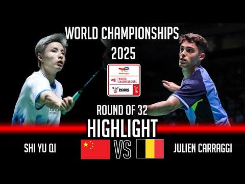 SHI Yu Qi (CHN) vs Julien CARRAGGI (BEL) | World Championships 2025 Badminton