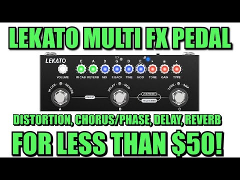 Distortion/Chorus/Phaser/Delay/Reverb - for under $50?! Lekato "Cube Baby" Multi FX Pedal