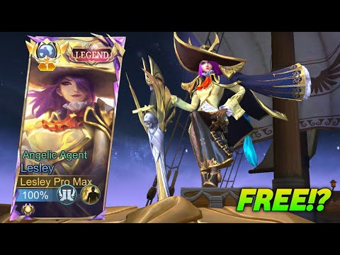 LESLEY NEW LEGEND SKIN "ANGELIC AGENT" IS FINALLY BACK!!😻✨ (FREE?) - MLBB