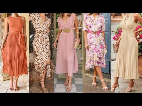 VESTIDOS DISCRETOS ELEGANTES Y SENCILLOS EN TENDENCIA DE MODA 2024