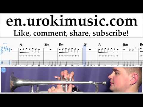 Trumpet lessons Bon Jovi - Knockout Sheet Music Tutorial Part#2 um-352