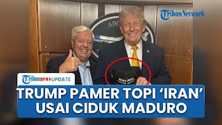 Trump Berpose Pakai Topi Make Iran Great Again Usai Maduro Diciduk, Ancaman ke Iran Menguat