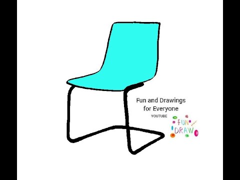 How to draw a modern chair very easy