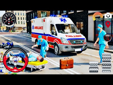 Ambulance Driving City Rescue Simulator 3d 2025 | 911 Us Emargency Ambulance Game | Android Gameplay