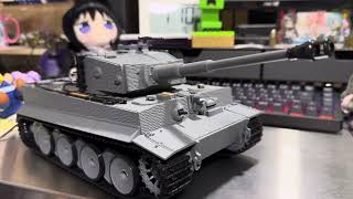 【ティーガーI戦車　ラジコン】1/24スケール　赤外線バトル機能付きラジコン戦車　卓上通常動作