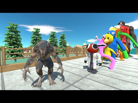 Werewolf vs King Kong PYRAMID DEATH RUN - Animal Revolt Battle Simulator