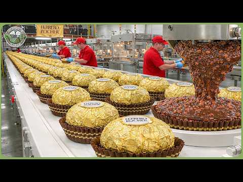 How Ferrero Rocher Is Made - Inside Modern Factory Producing Millions of Luxury Chocolates