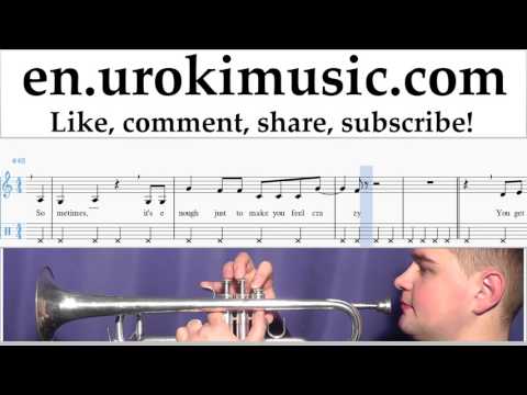 Trumpet lessons Lana Del Rey - Love Sheet Music Tutorial Part#2 um-hli352