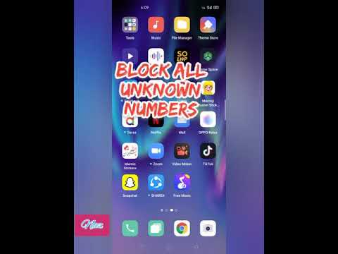 Block all unknown numbers in Reno 3 Pro, Tension Free