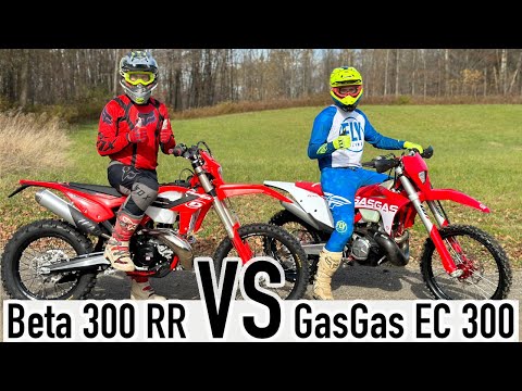 300cc 2-stroke showdown!  GAS GAS EC 300 vs BETA 300 RR!