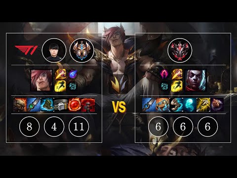 T1 Cuzz Sett vs Ekko Jungle - KR Challenger Patch 10.11