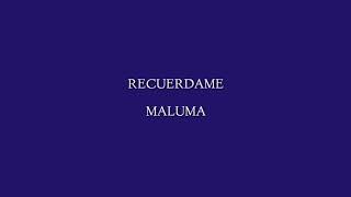 Recuérdame Maluma