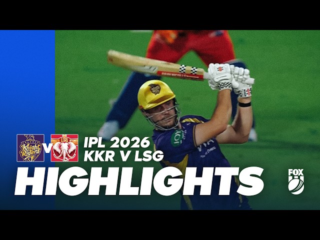 Kolkata Knight Riders v Lucknow Super Giants I Match Highlights I IPL 2026 Game 15 I Fox Cricket