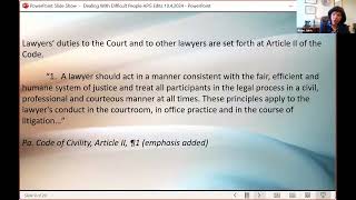 A Practical Approach to Civility for Government Lawyers 2024