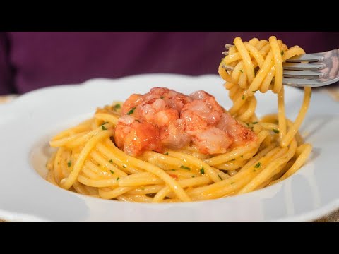 SPAGHETTI AI GAMBERI ROSSI veloci, facili e raffinati – primo piatto di pesce particolare
