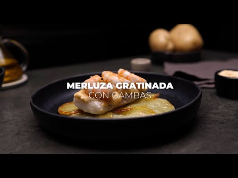 Merluza Gratinada con Mayonesa y Gambas en Horno EasySteam